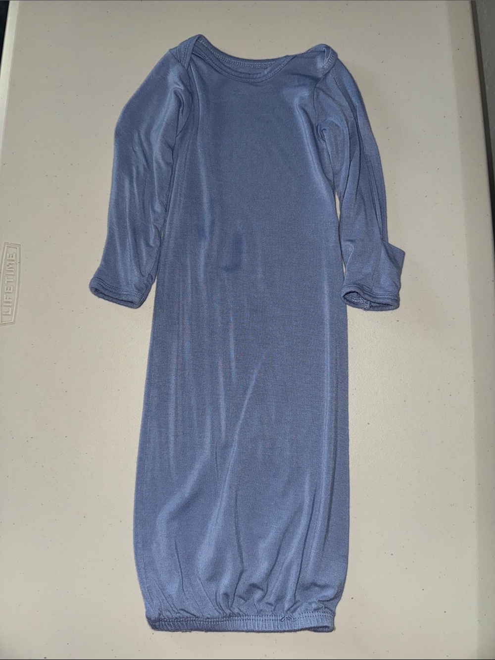 Carter's Light Blue Long Sleeve Knit Sleep Gown
